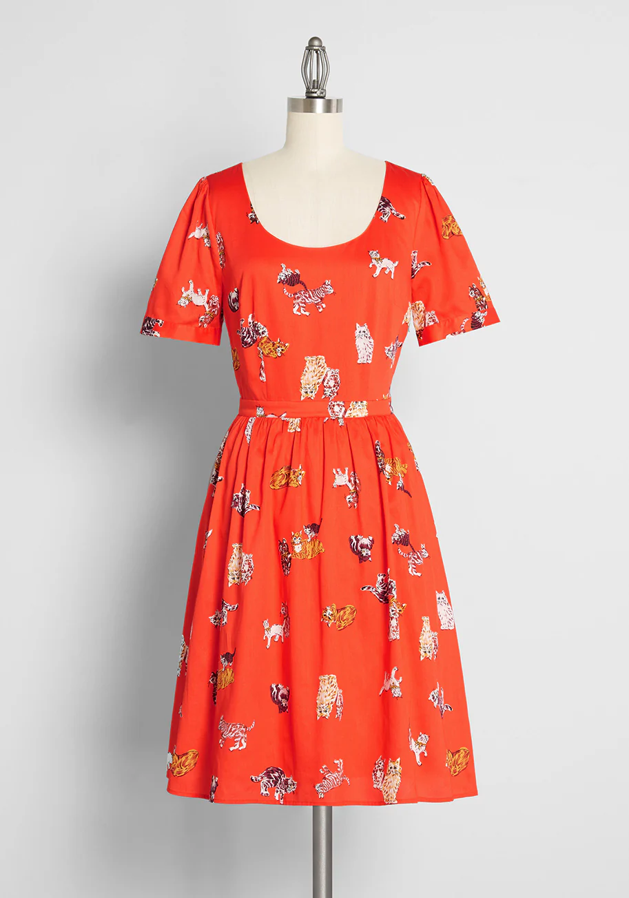 What's the Scoop? A-Line Dress - Olabens