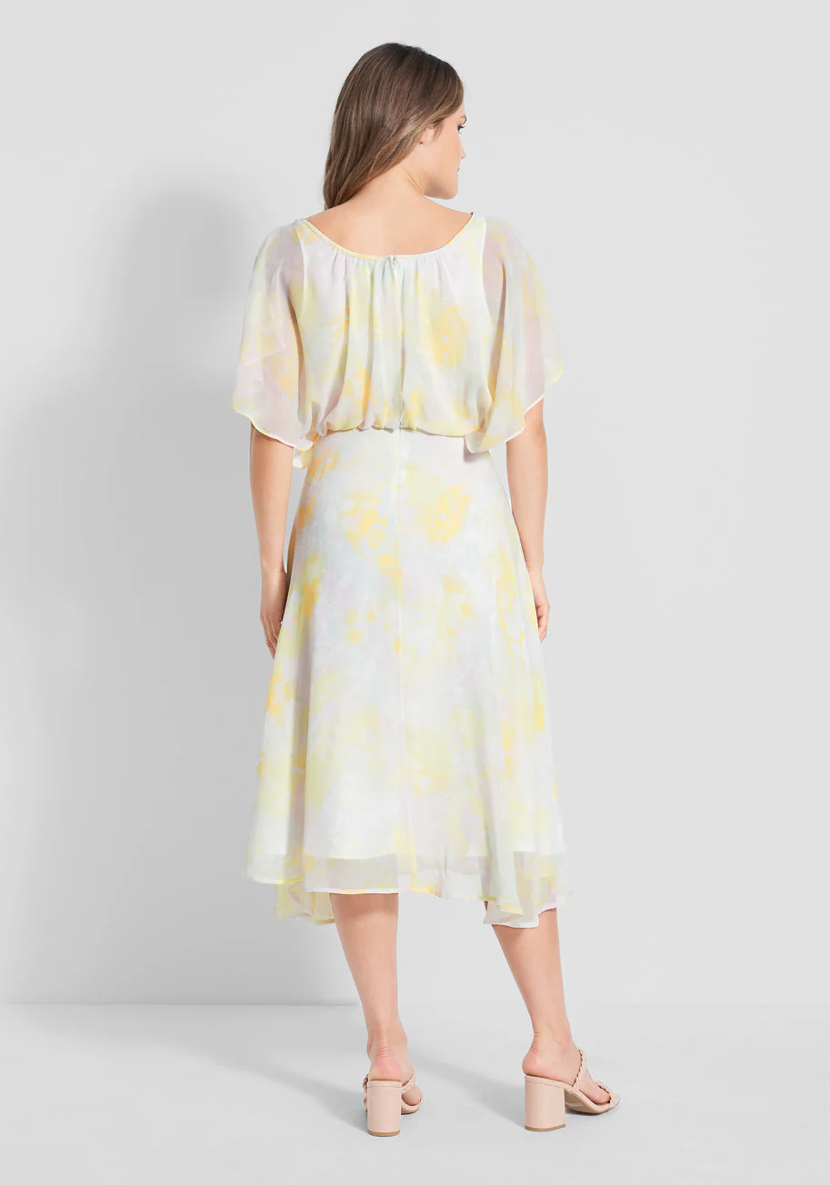 Flutter of Flattery Midi Dress - Olabens