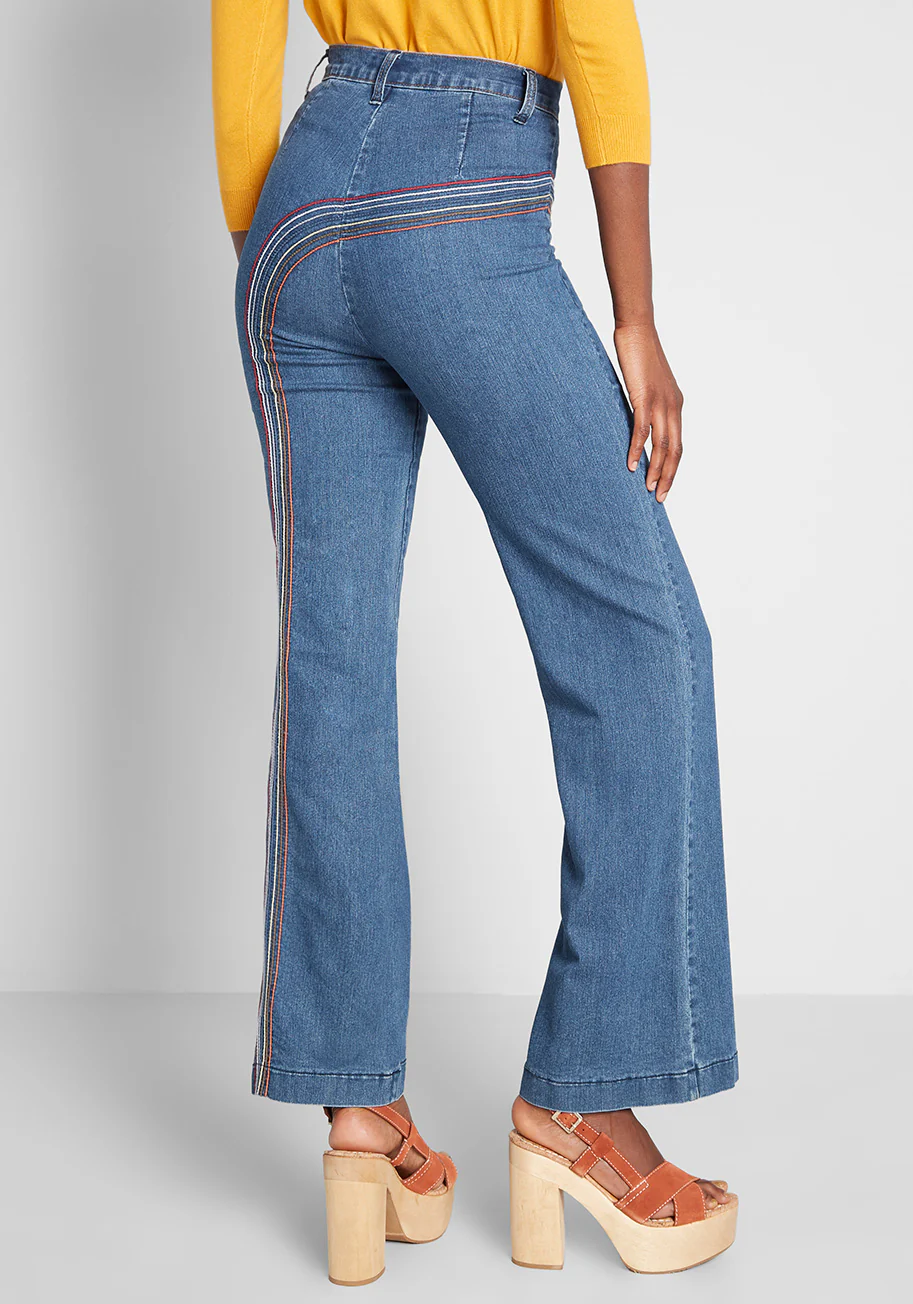 Rainbow With Me Jeans - Short Inseam - Olabens