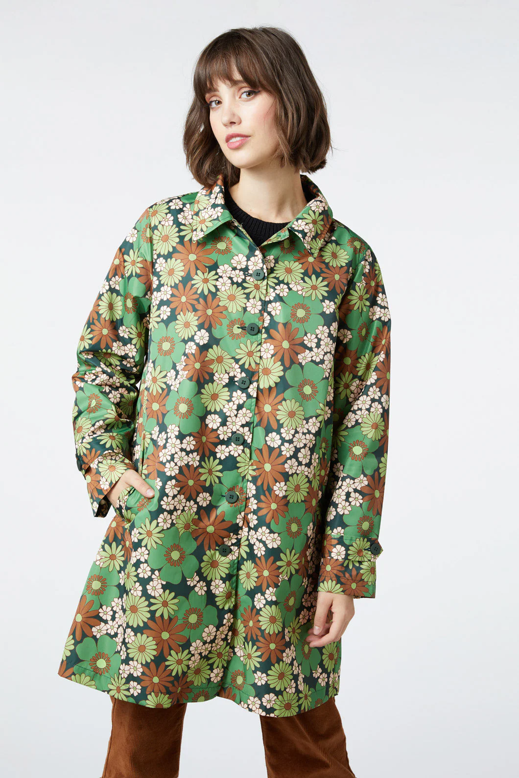 Bridgette Collared Raincoat - Olabens