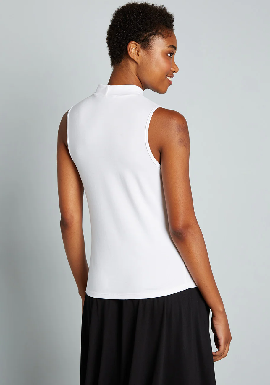 Start With The Basics Mock Neck Top - Olabens