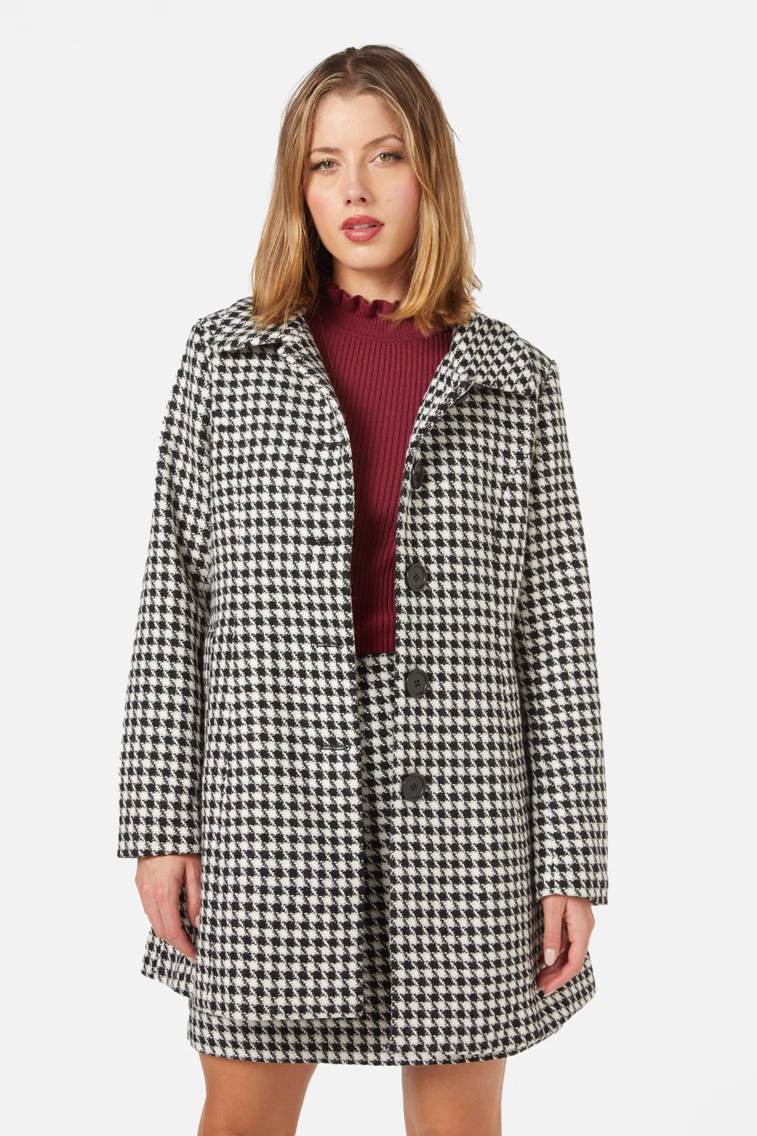 Blake Check Coat - Olabens