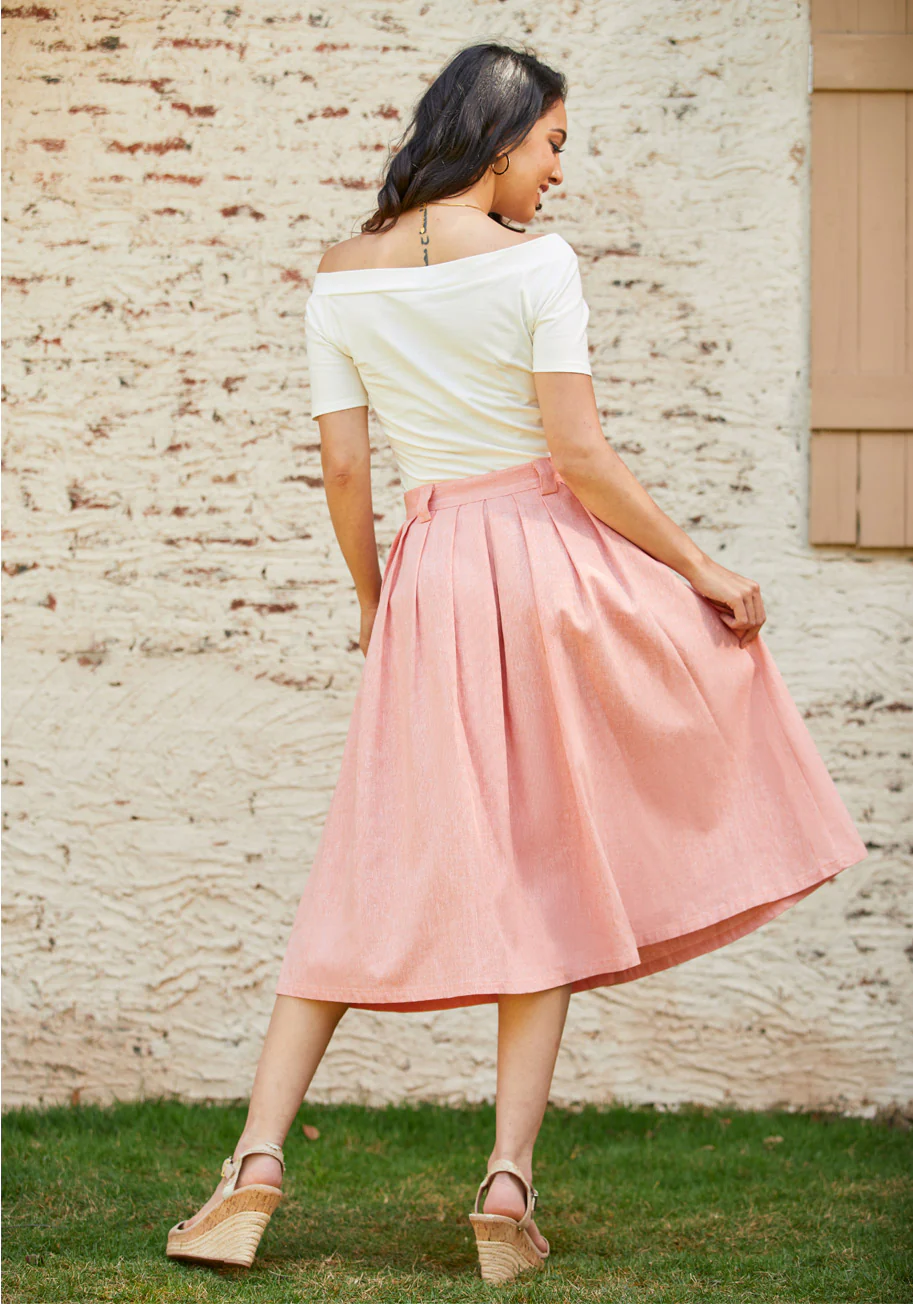 Effortless Feature A-Line Skirt - Olabens