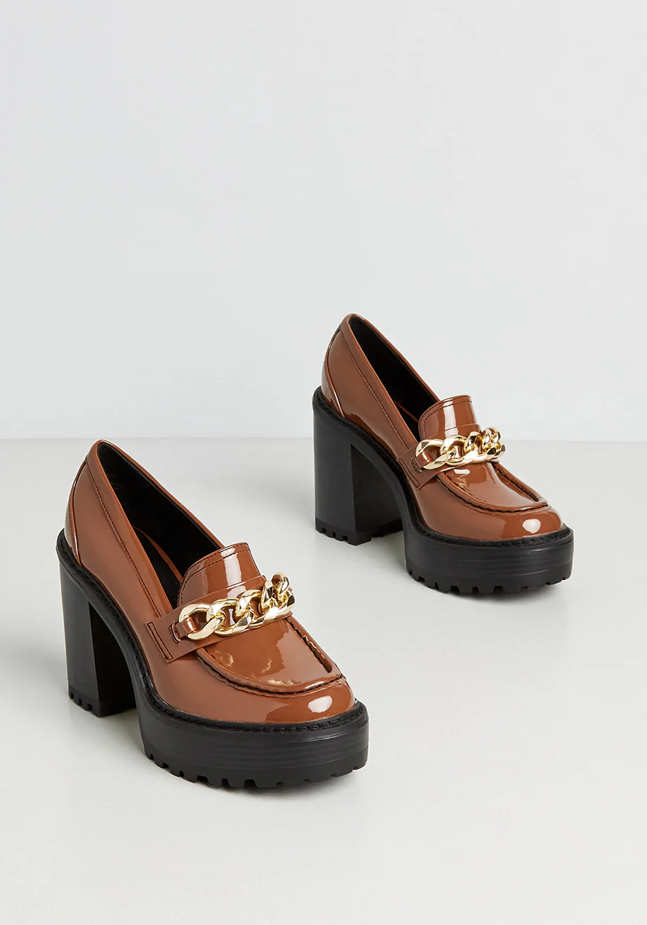 Chained Down Platform Heel - Olabens