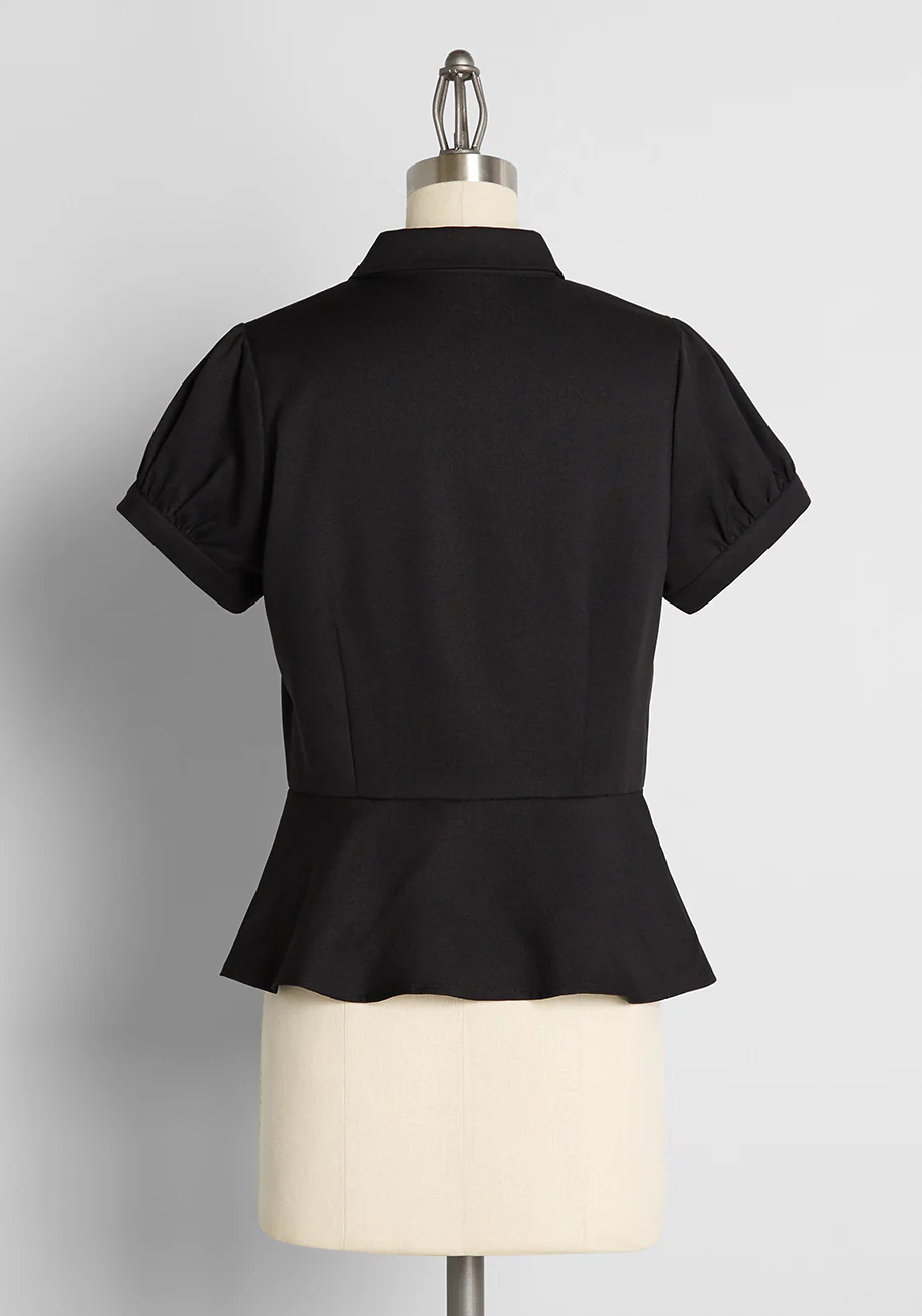 Business Beautiful Peplum Blouse - Olabens