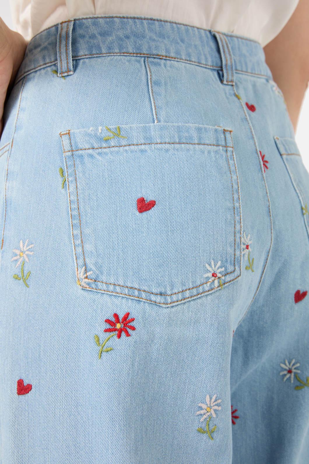 Ditsy Embroidered Jean - Olabens