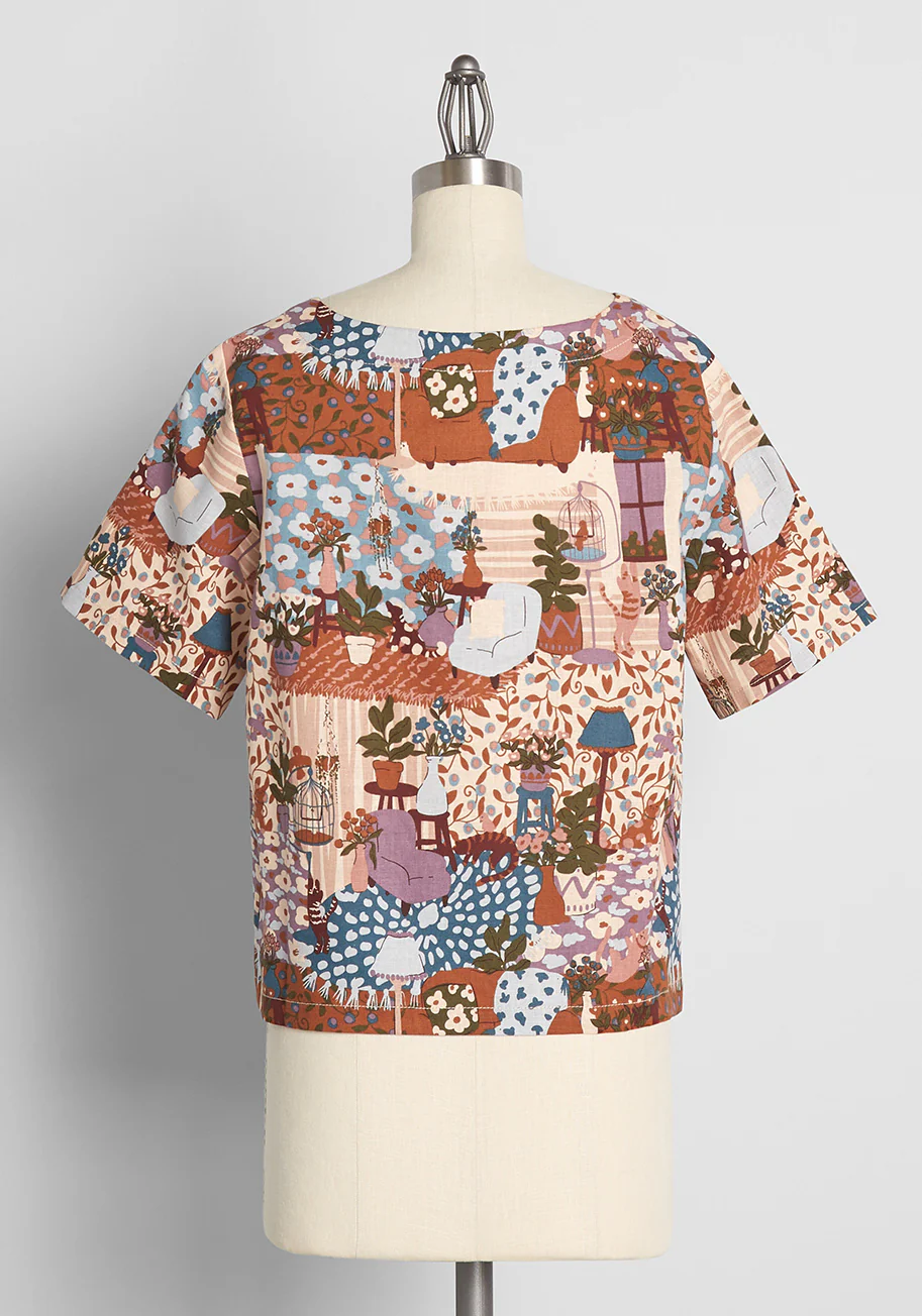 Lounging Cat's Lair Top - Olabens