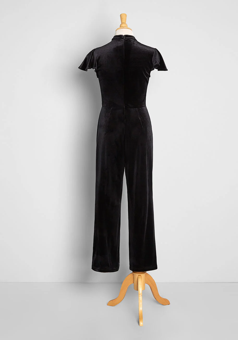 Shine With Me Velvet Jumpsuit - Olabens