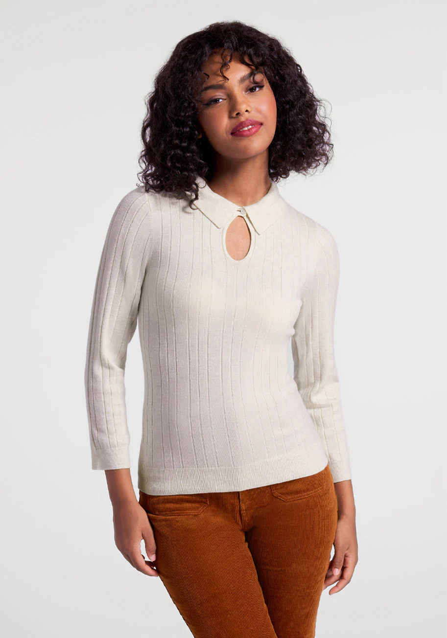 One Good Turn Keyhole Sweater - Olabens
