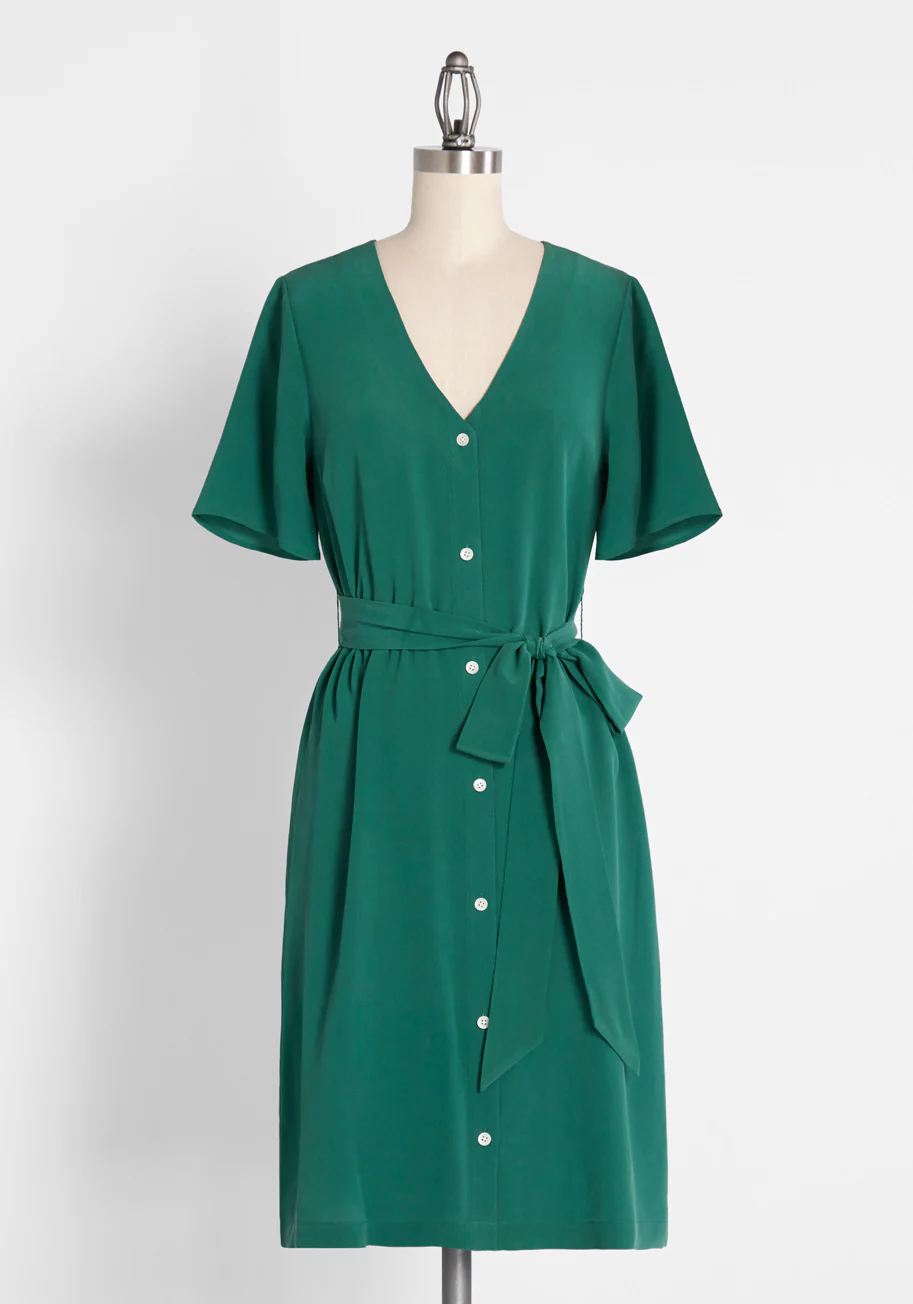 Lasso Around My Heart Silk Dress - Olabens