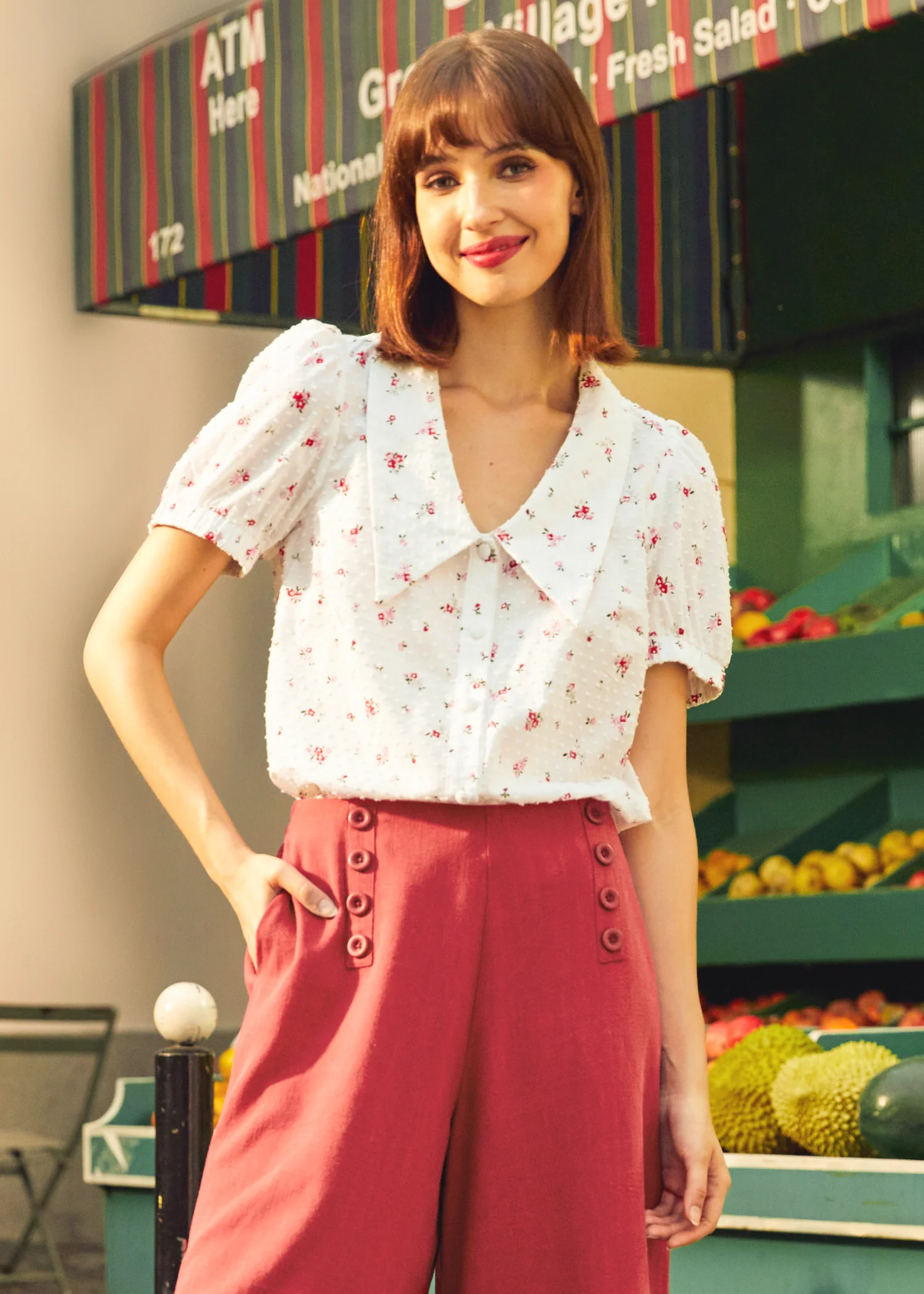 Petal Picnic Blouse - Olabens