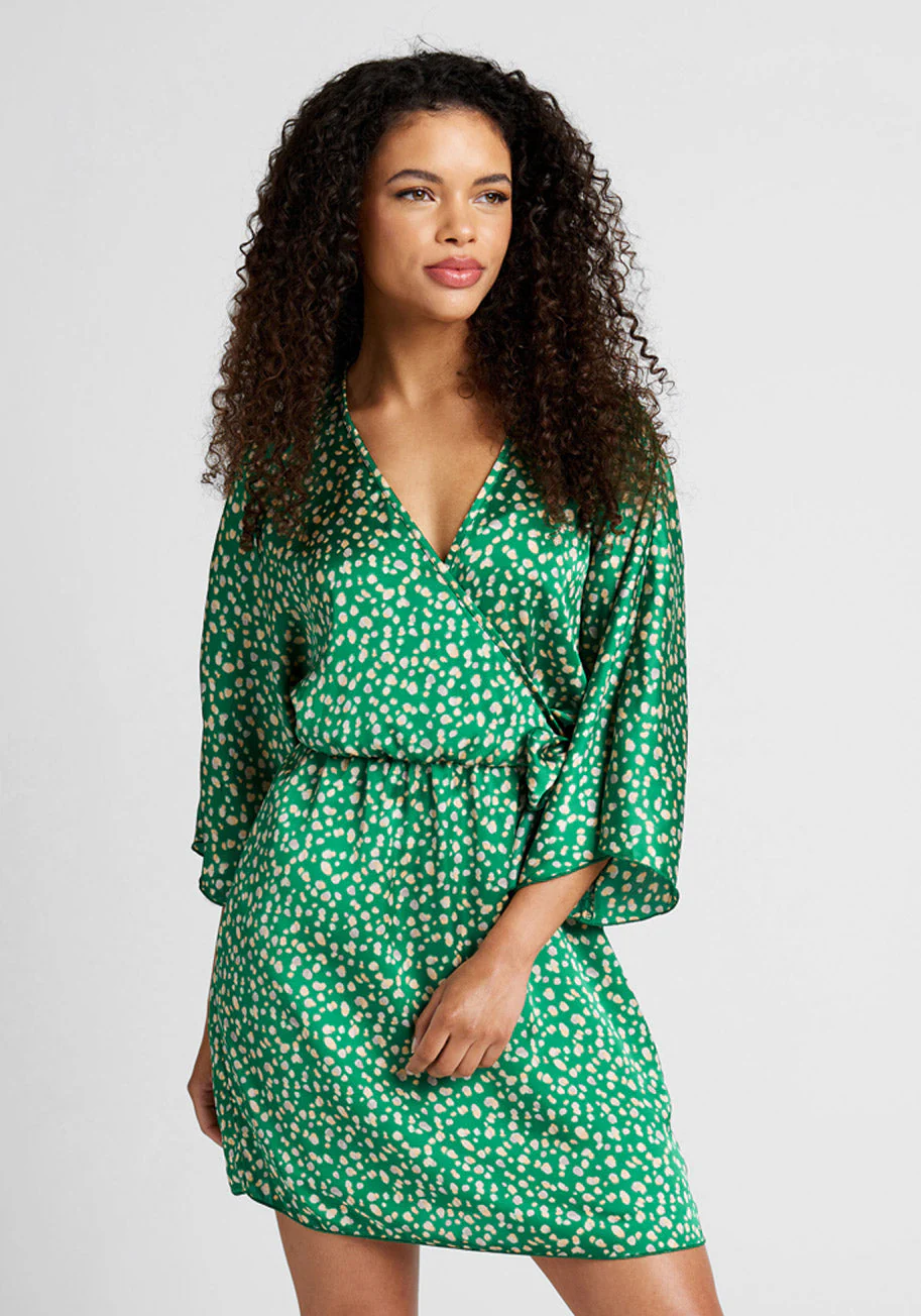 Kimono Kuteness Wrap Dress - Olabens