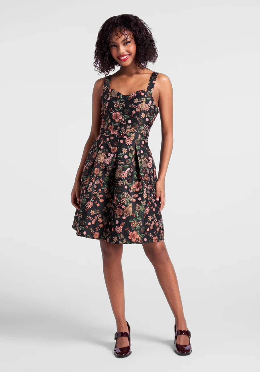 Dash of Decadence Fit And Flare Dress - Olabens