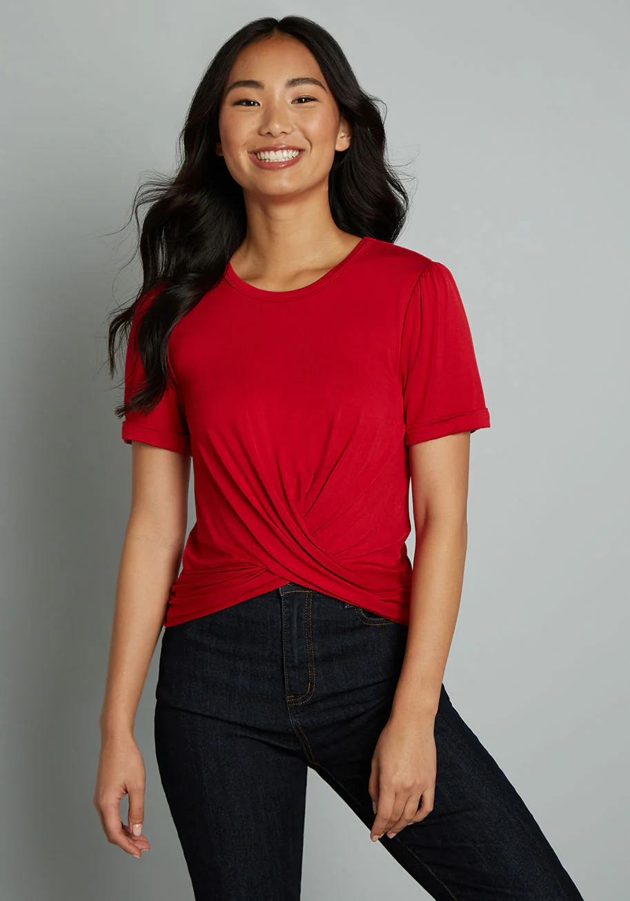 A Twist of Fun Knit Top - Olabens