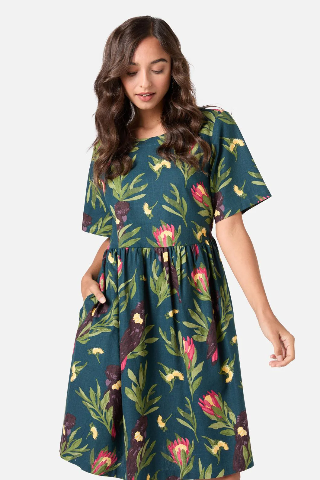 Cockatoo Smock Dress - Olabens