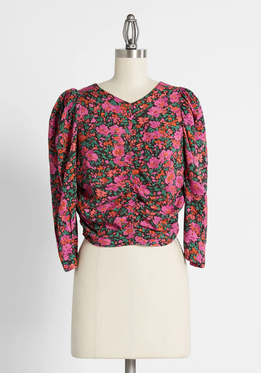 Bouquet All Day Crop Top - Olabens