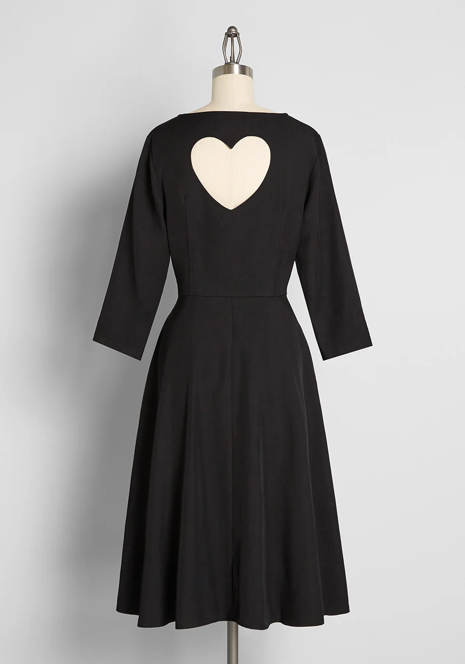 Shape of My Heart A-Line Dress - Olabens