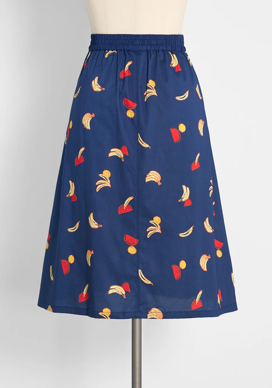 Working for the Long Weekend A-Line Skirt - Olabens
