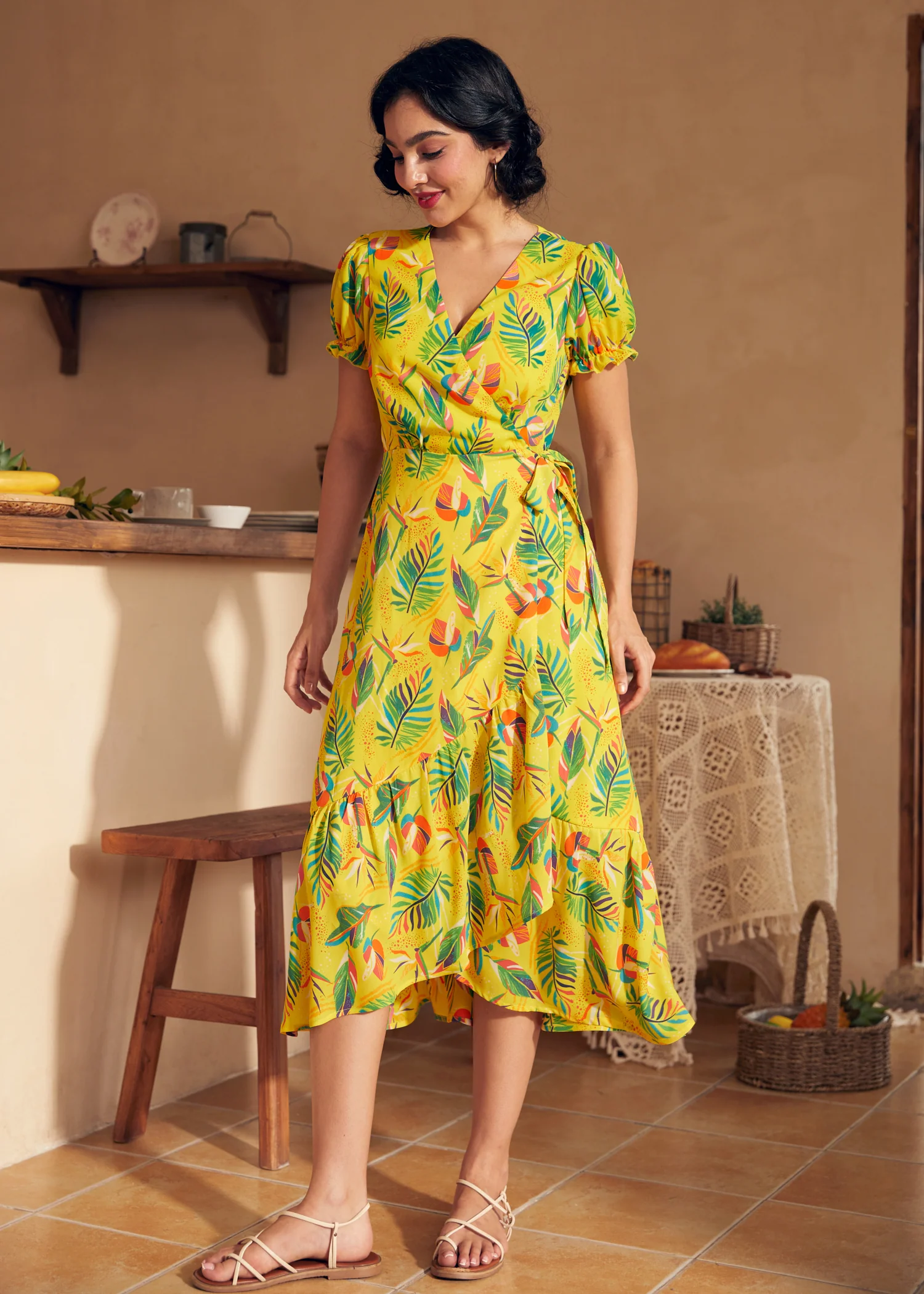 Air of Elegance Wrap Dress - Olabens