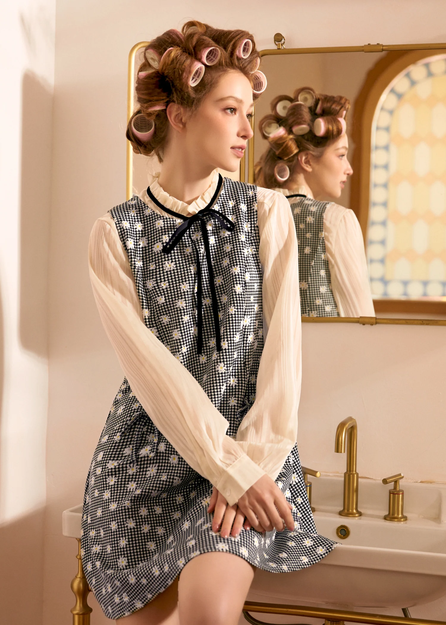 Ribbon Whimsy Pocket Dress - Olabens