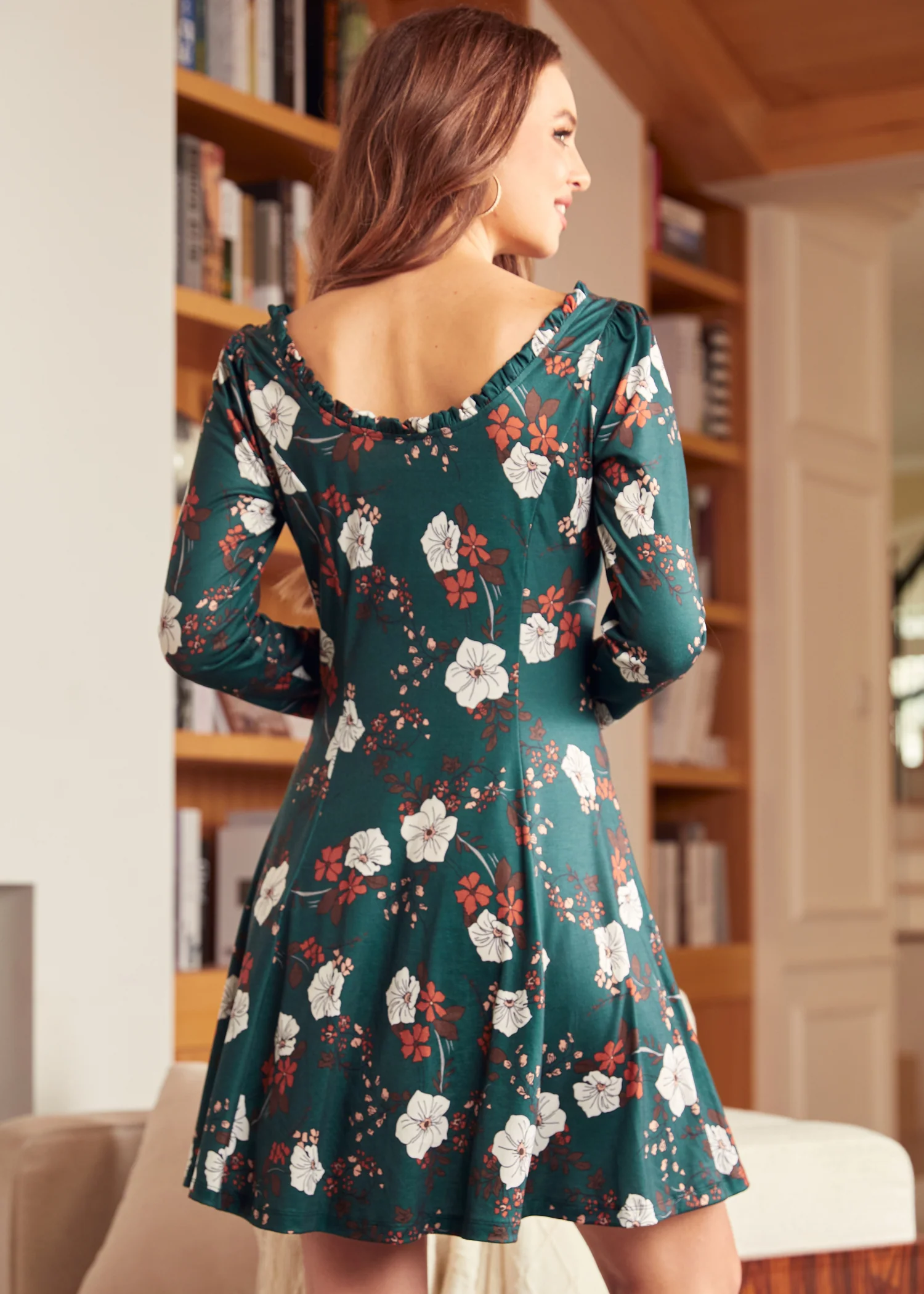 Woodstock Wanderer Scoopneck Fit & Flare Dress - Olabens