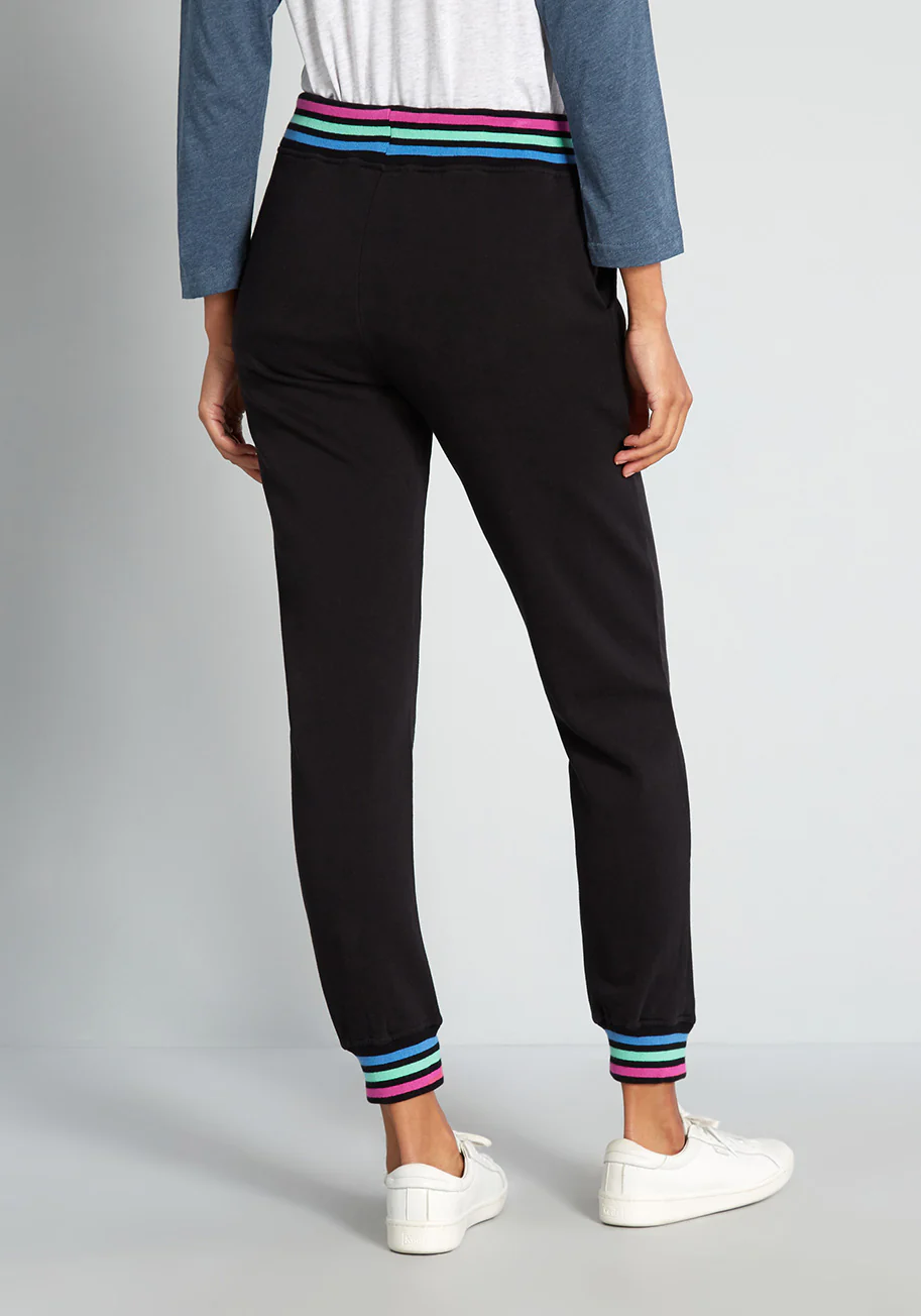 Navigating in Neon Stripes Joggers - Olabens