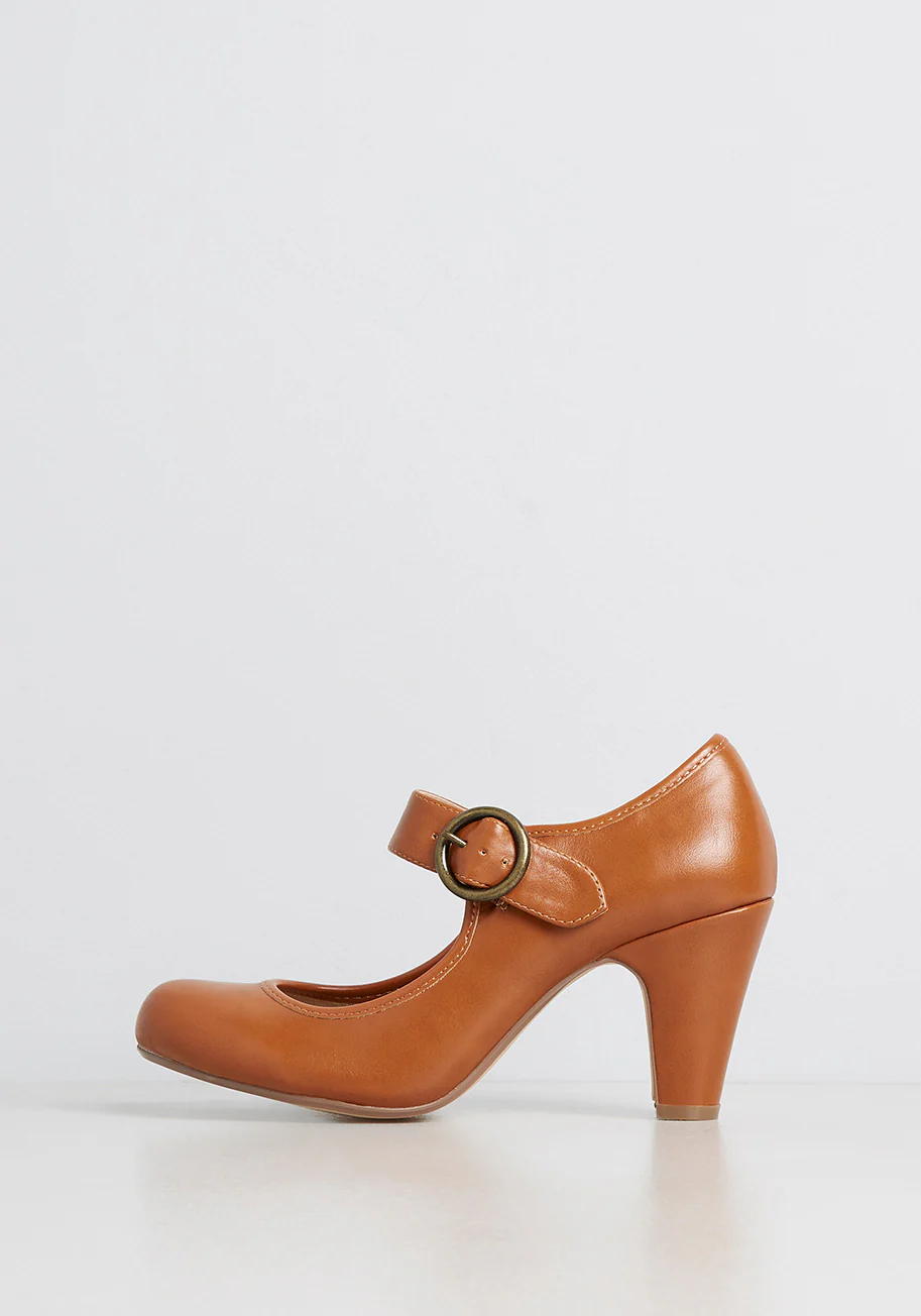A Striking Impression Ankle Strap Heel - Olabens
