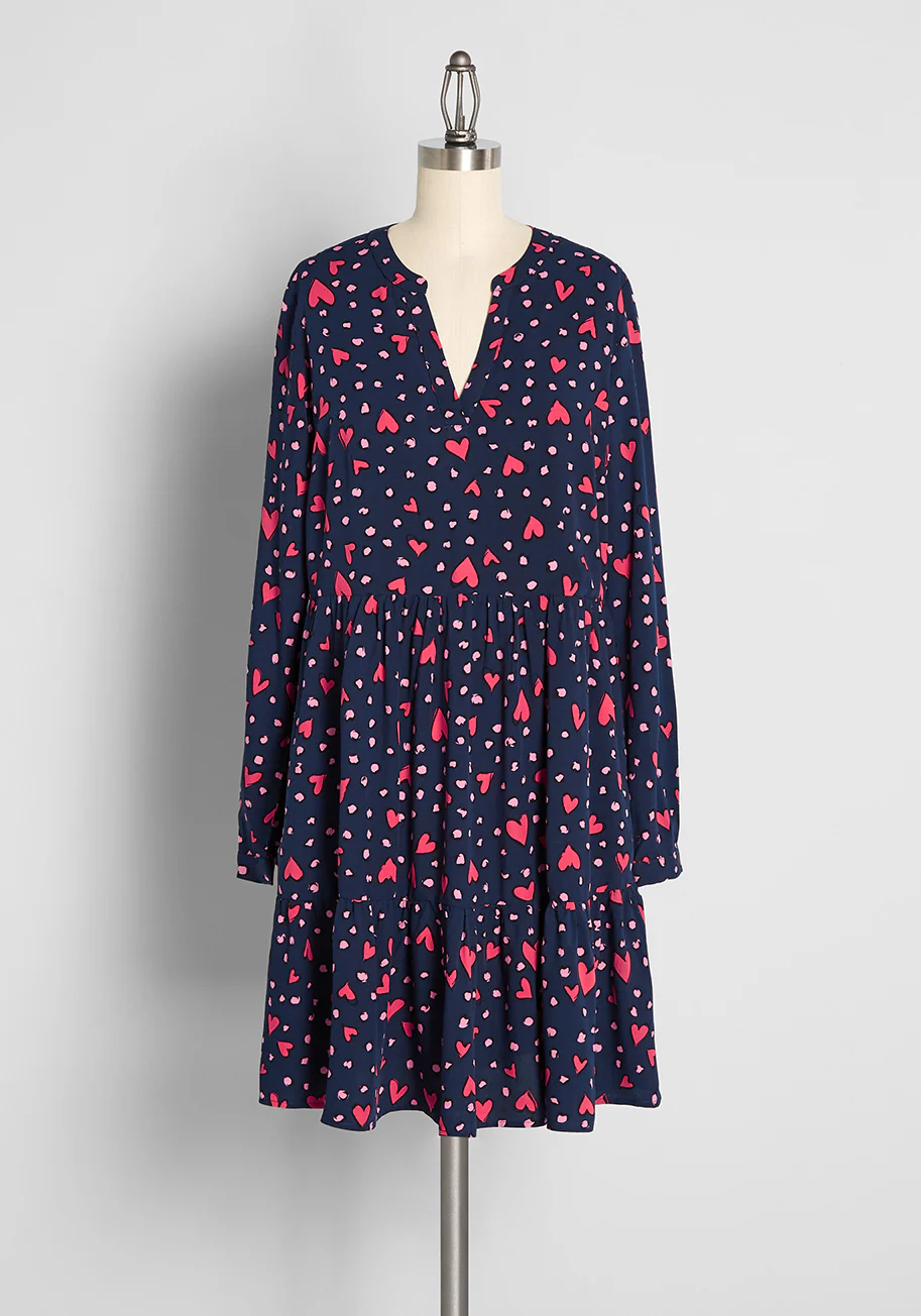 Just A Little Love Spell Smock Dress - Olabens