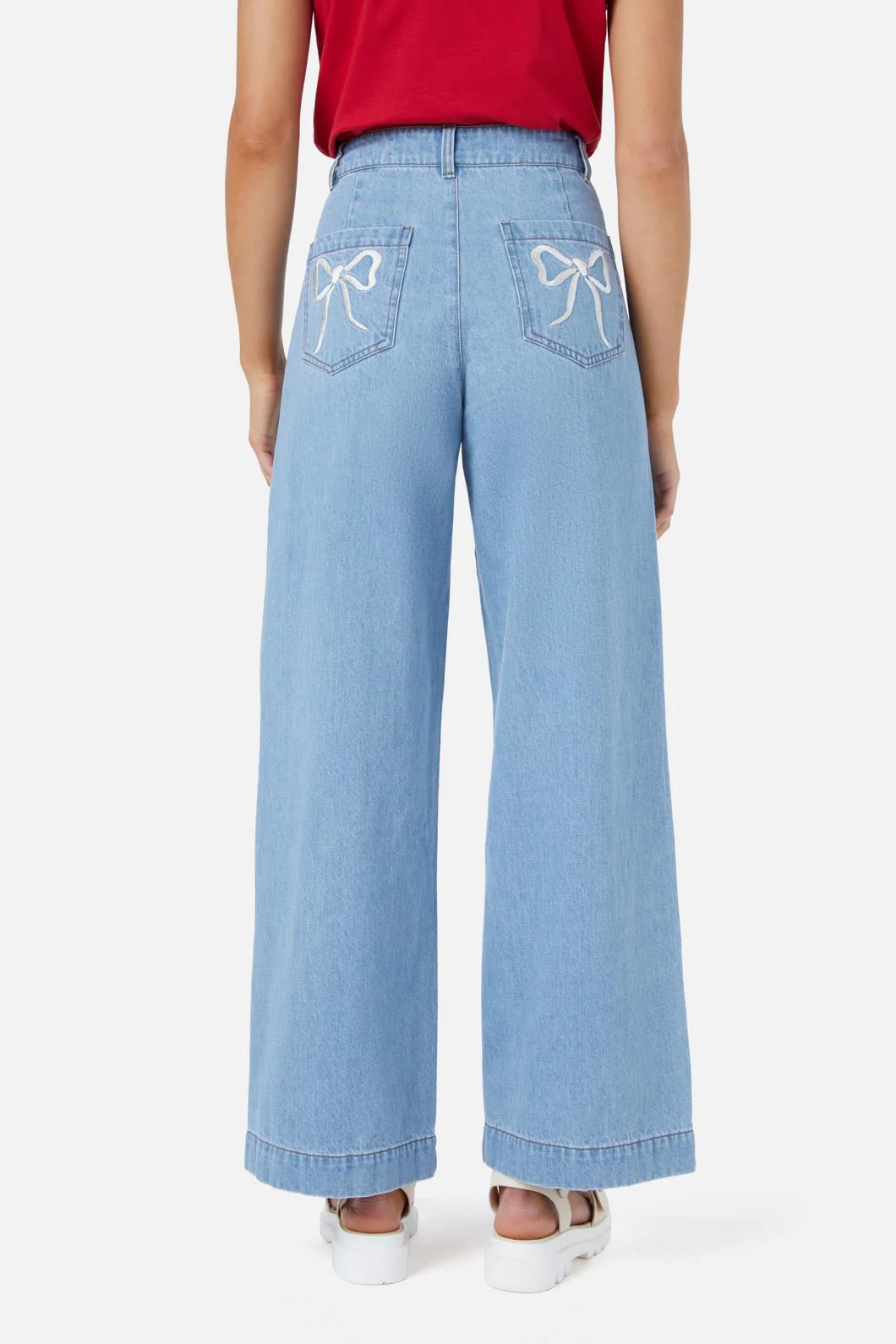 Beautiful Bows Embroidered Jean - Olabens