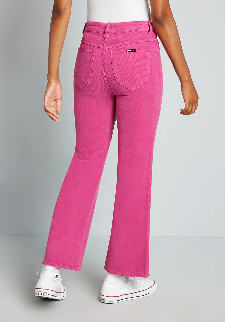 Walk The Sweet Talk Corduroy Cropped Pants - Olabens