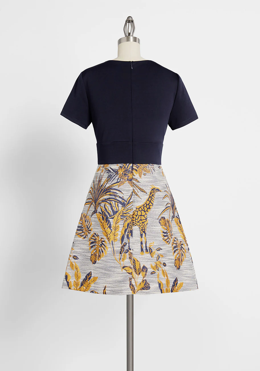 Wild Wonderment Twofer Mini Dress - Olabens