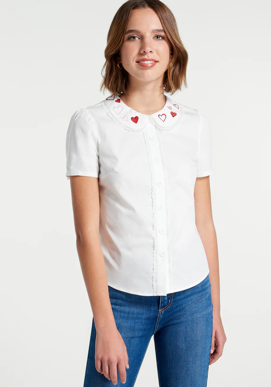 Love That Lingers Button-Up Top - Olabens
