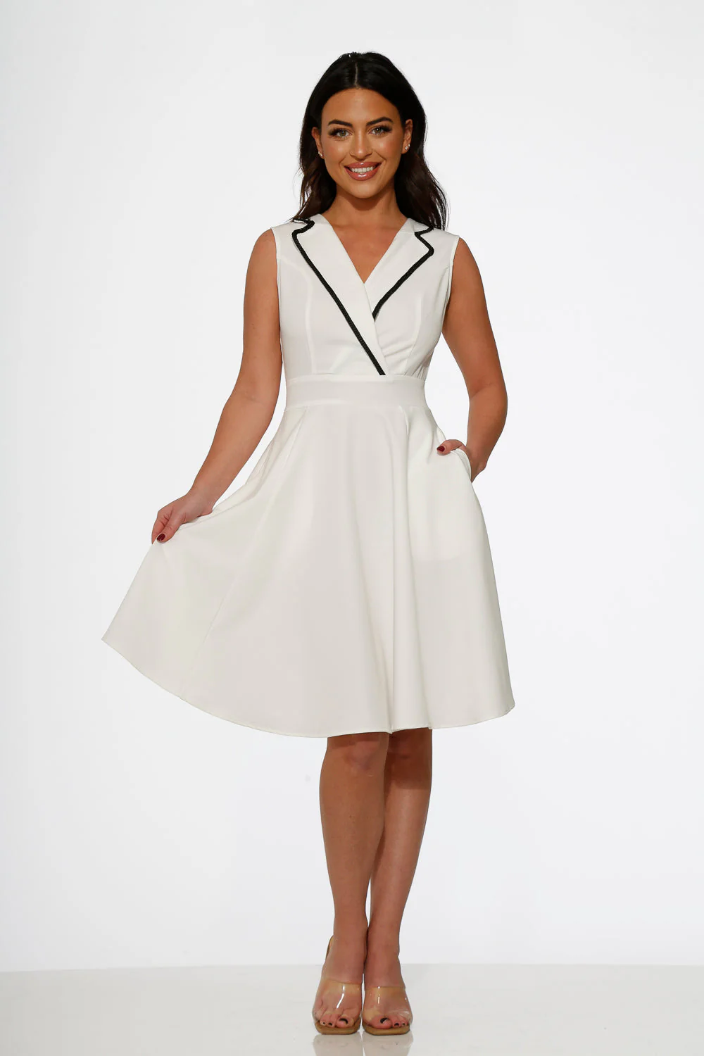 White Jenny Swing Dress - Olabens