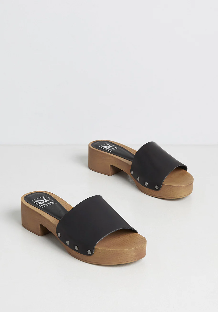Studded and Striking Slide Sandal - Olabens