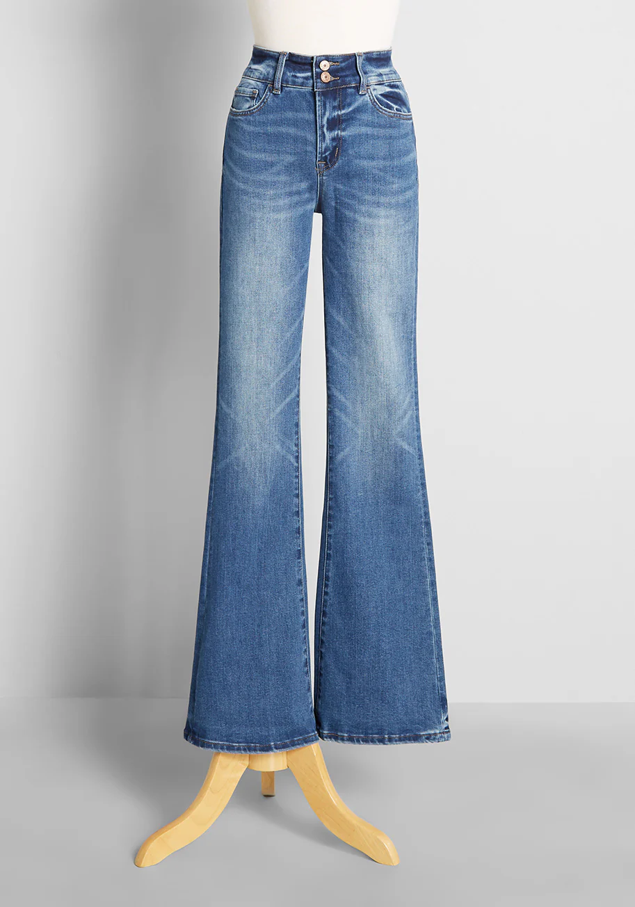 More Than Justified High-Rise Flared Jeans - Olabens