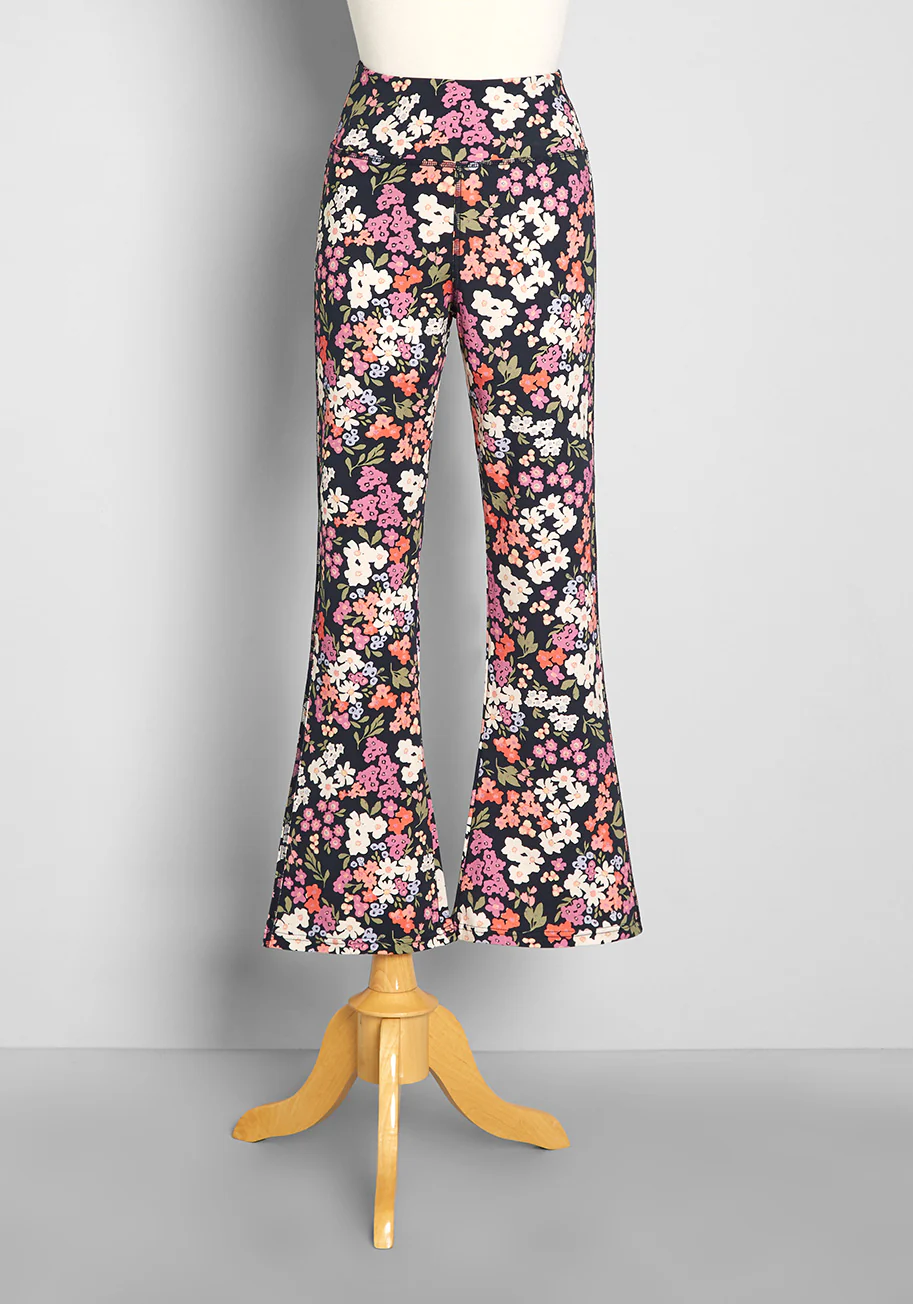Welcome To Bloom Town Flare Pants - Olabens