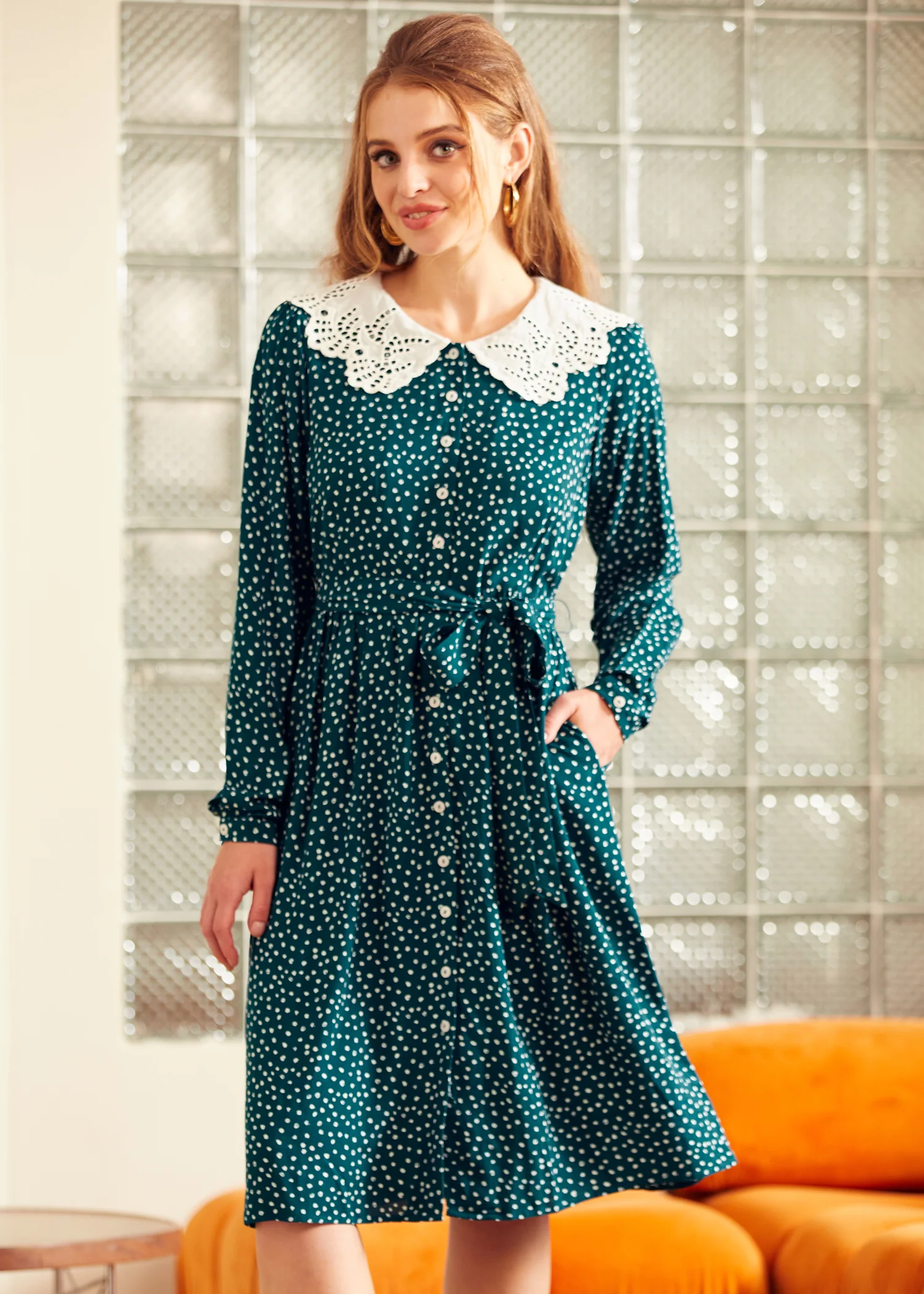 Sway This Way Shirt Waist Dress - Olabens