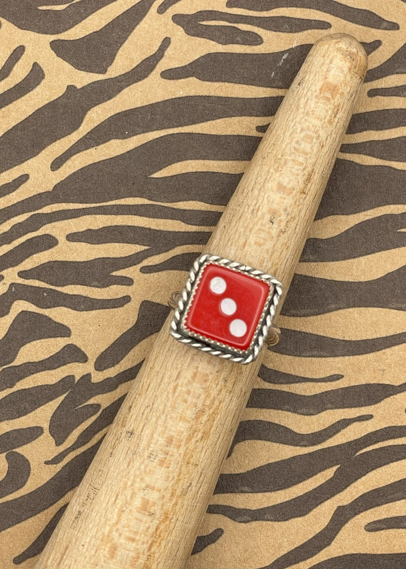 Sterling Silver Dice Ring - Olabens