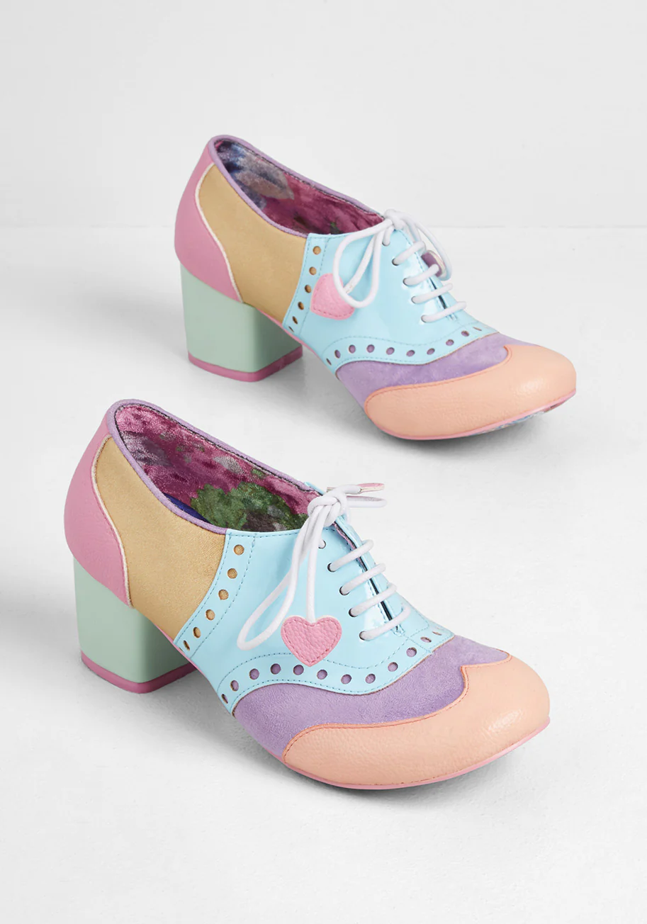 Sweetly Swirled Oxford Heel - Olabens