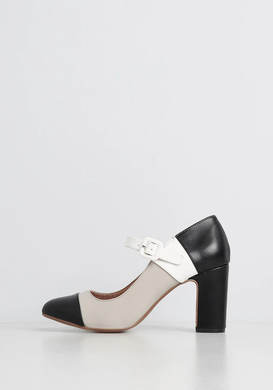 Colorblock Contessa Ankle Strap Heel - Olabens