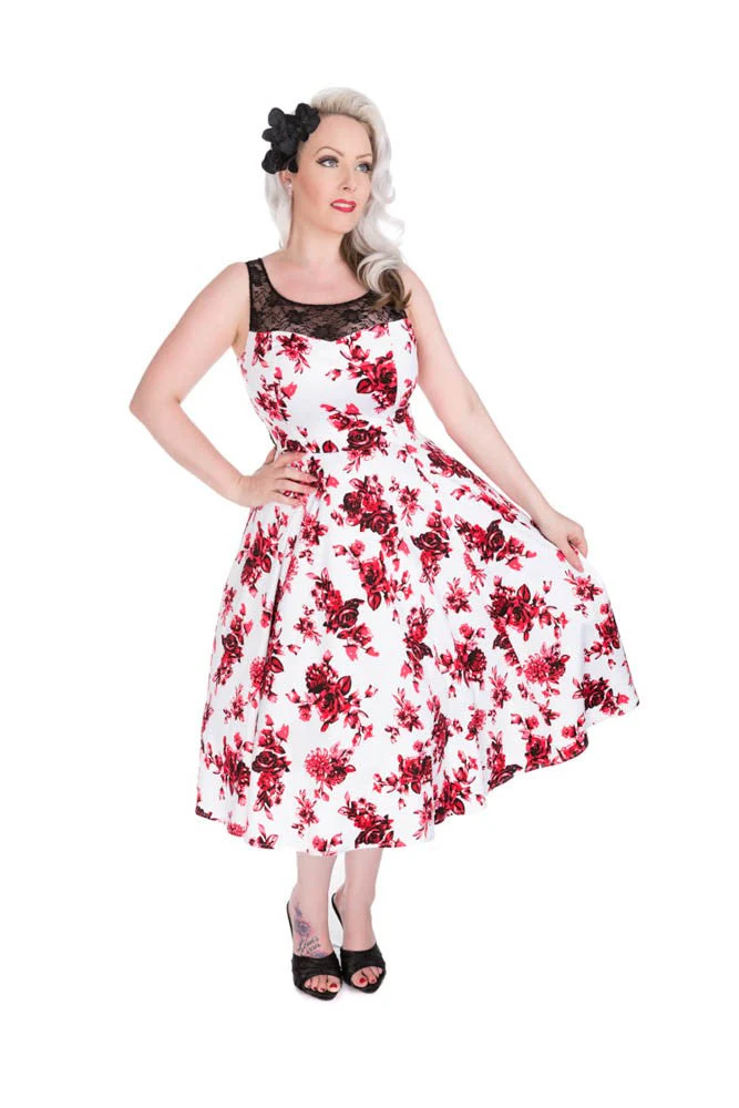 3238 White China Doll Party Dress - Olabens