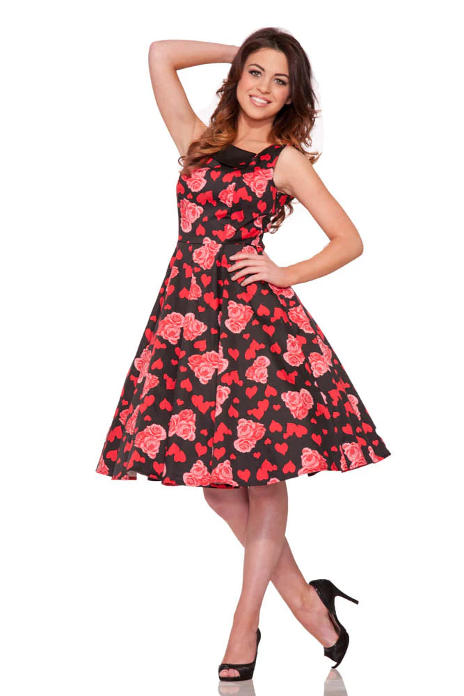 Valentine's Heart Swing Dress - Olabens