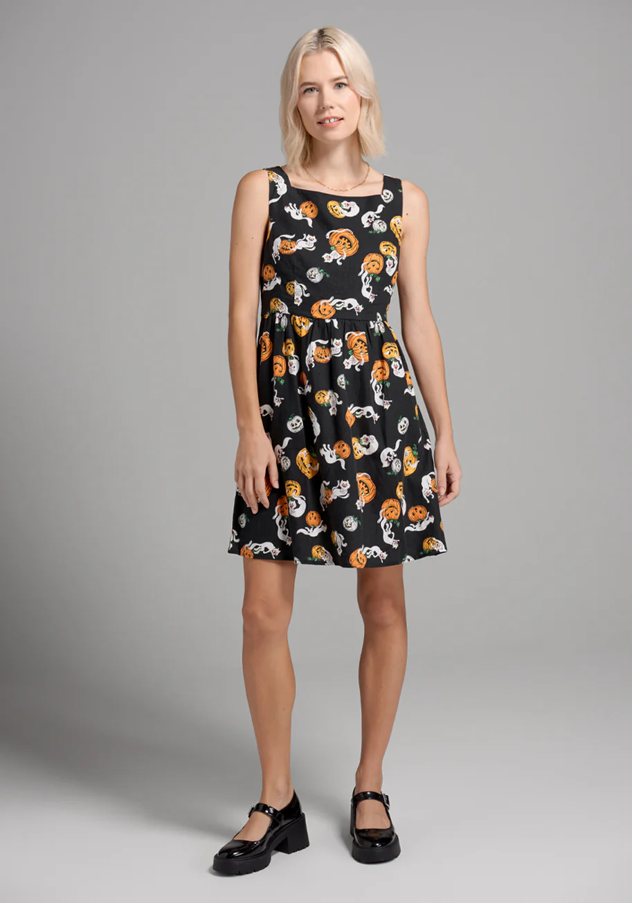 Truth Or Square Fit And Flare Dress - Olabens