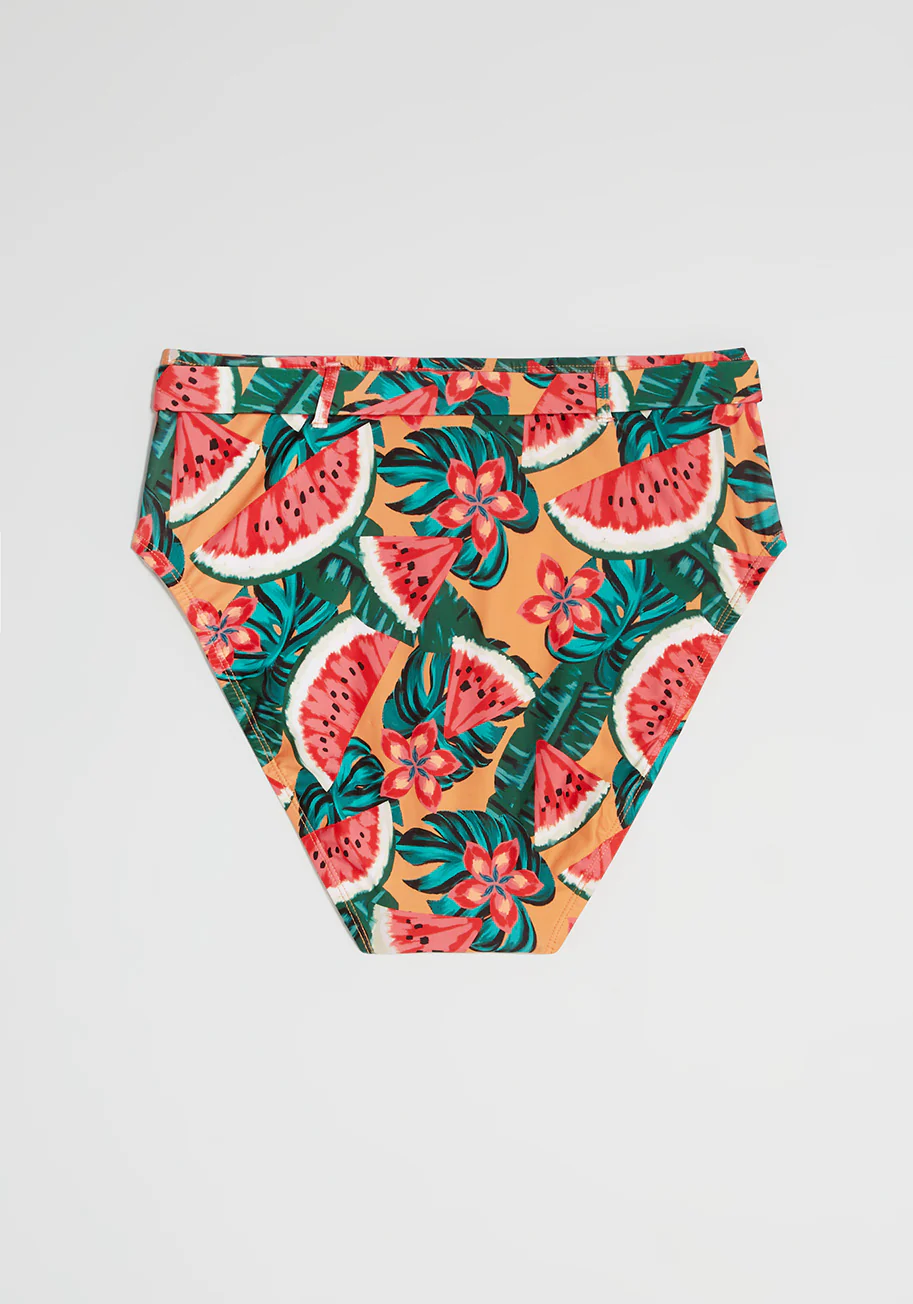 Boardwalk Bliss High-Waisted Bikini Bottom - Olabens