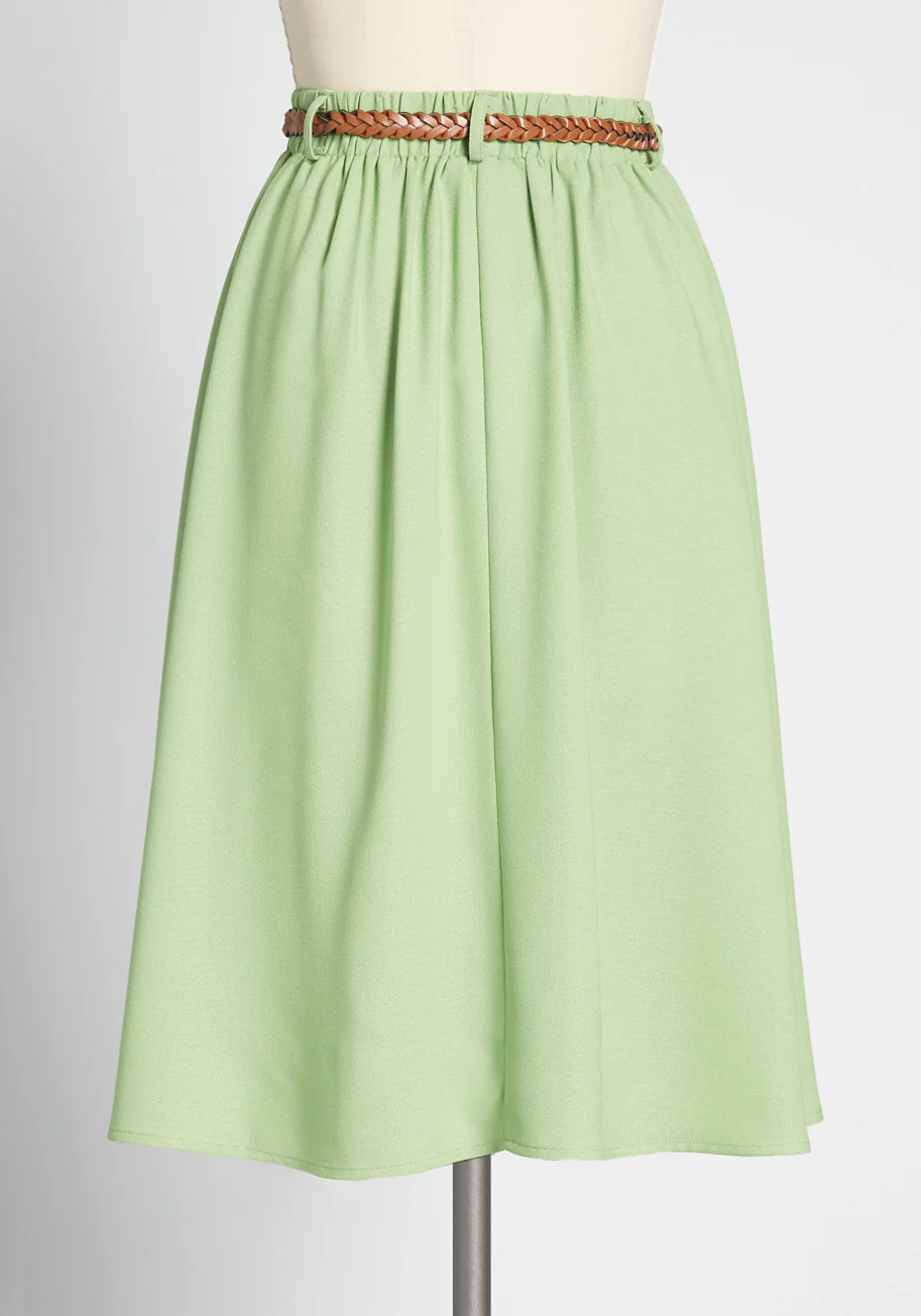 Breathtaking Tiger Lilies Midi Skirt - Olabens