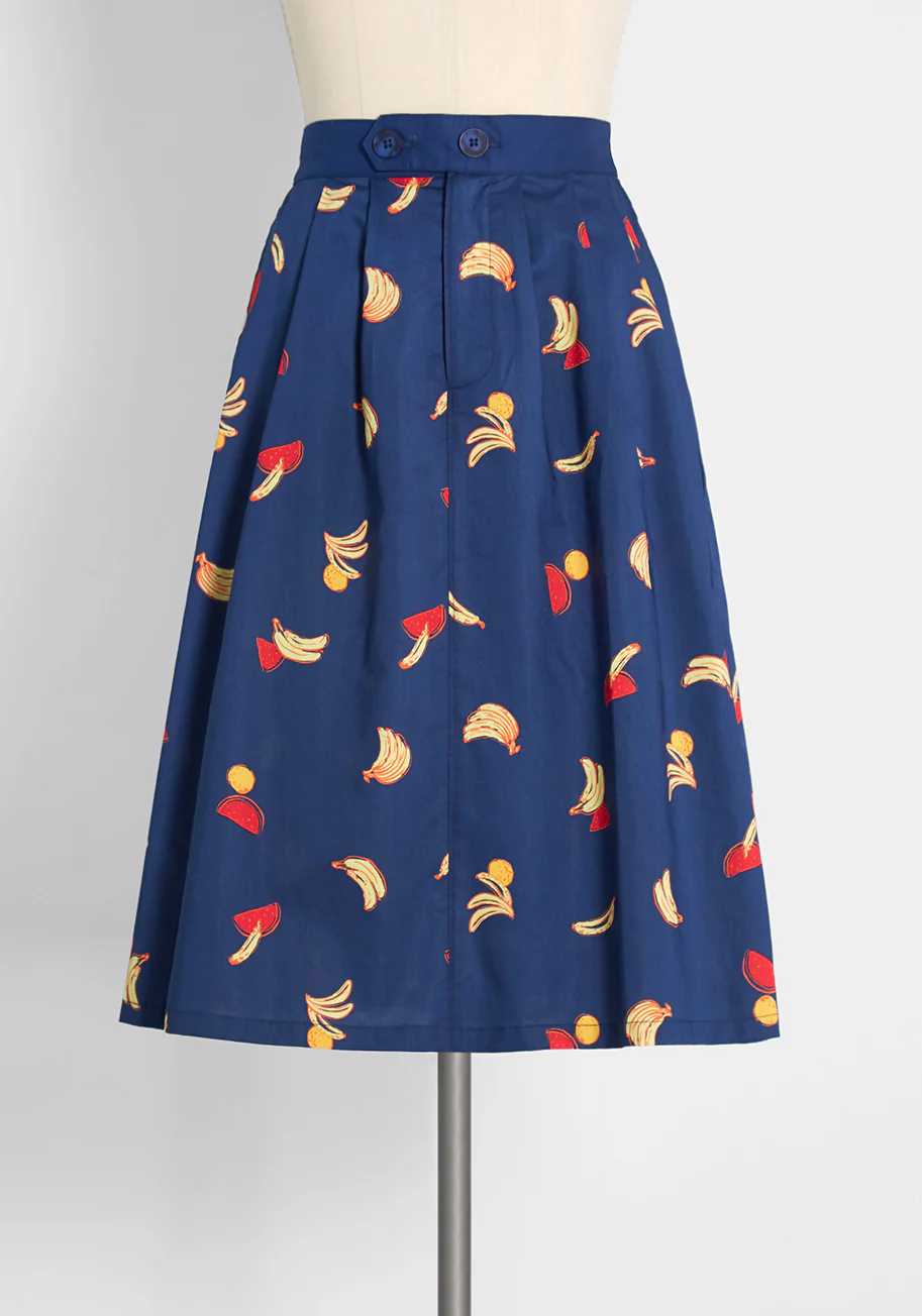 Working for the Long Weekend A-Line Skirt - Olabens