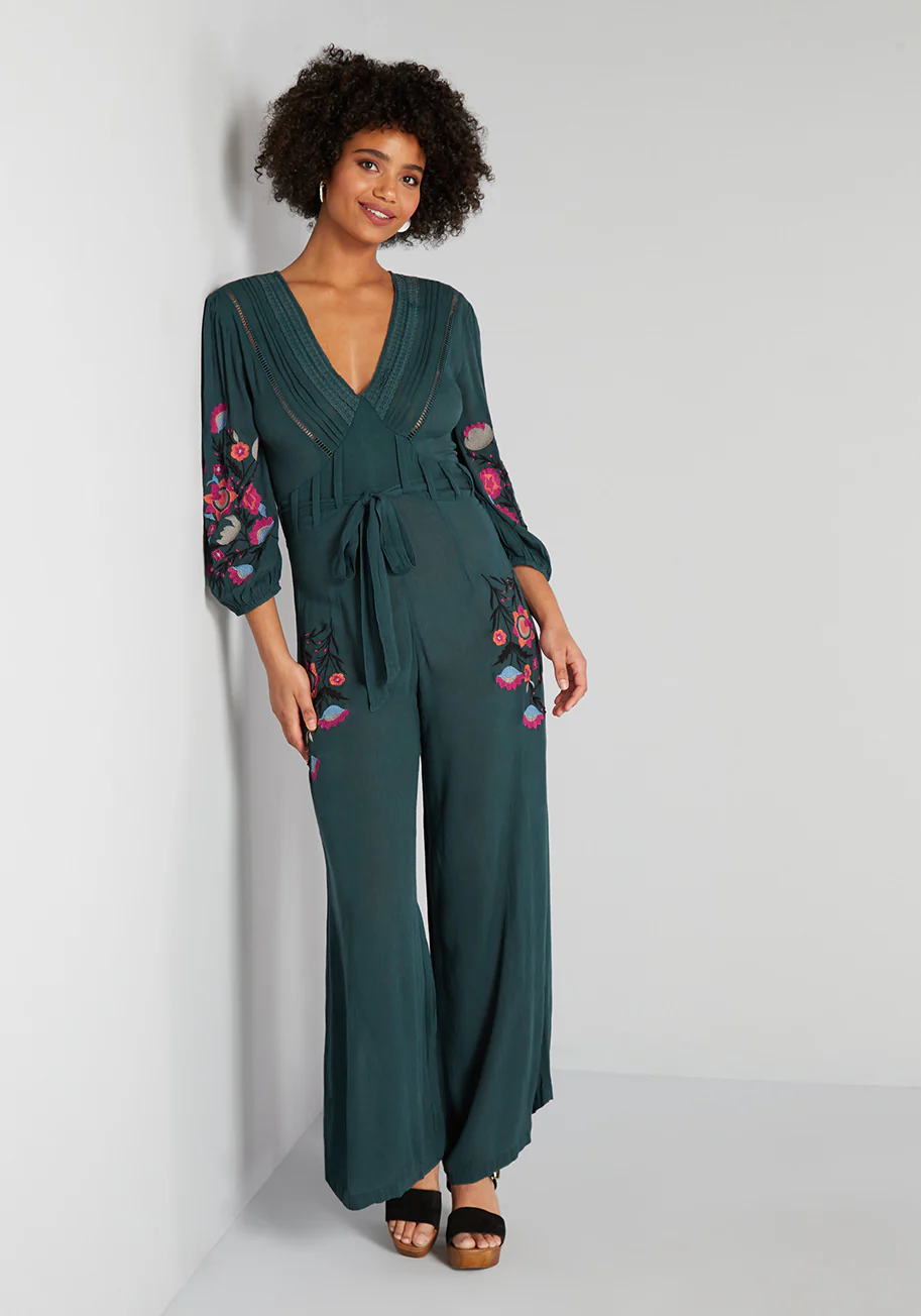 My Happy Place Wide-Leg Jumpsuit - Olabens