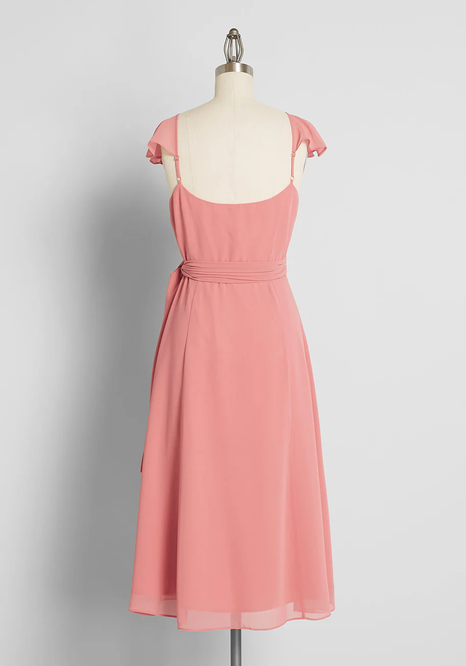 Feels Like Summer Midi Wrap Dress - Olabens