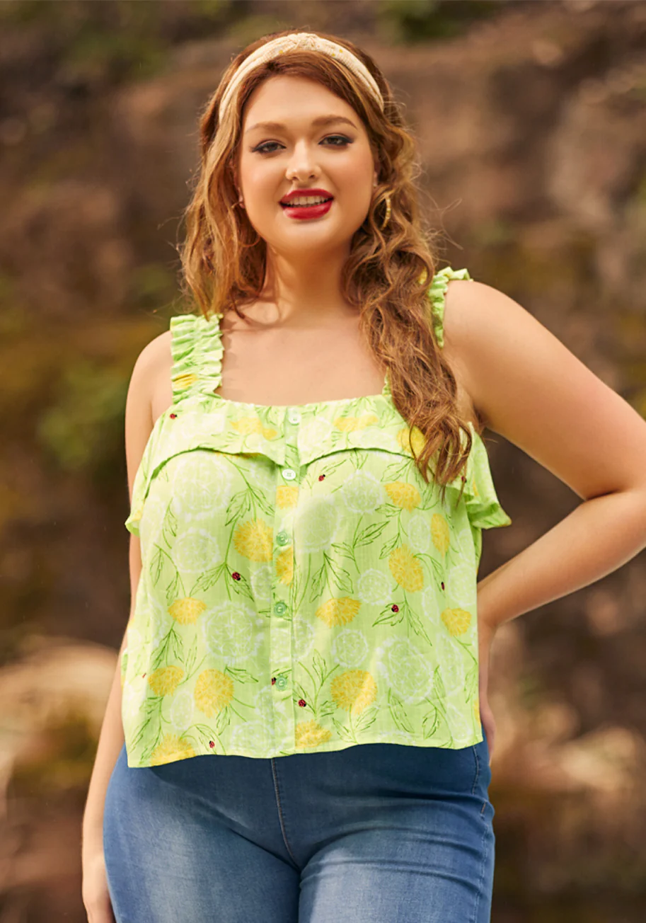 Radiant Ruffle Top - Olabens
