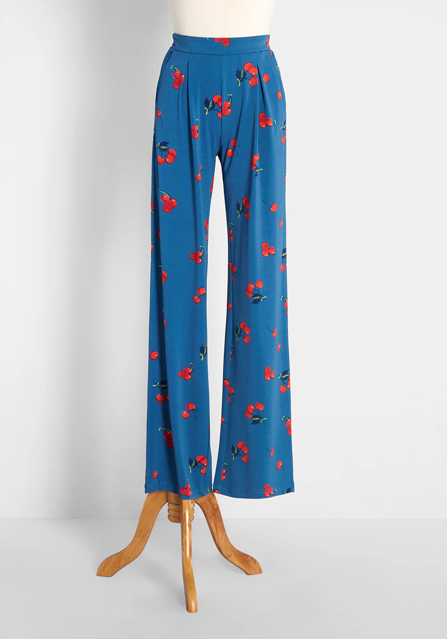 Remote For The Summer Knit Flare Pants - Olabens